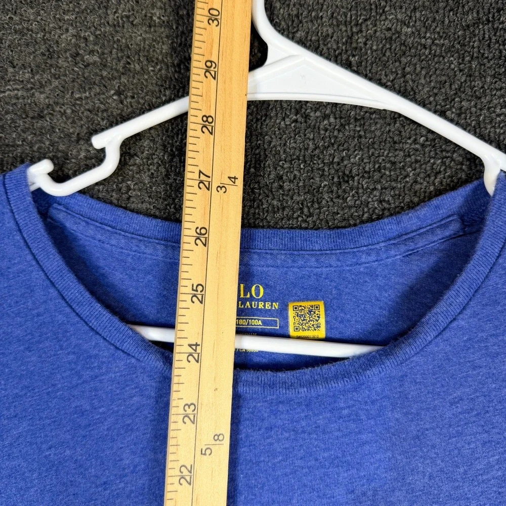 Polo Ralph Lauren Mens Large Blue Heathered Short Sleeve Crewneck Pony T-Shirt